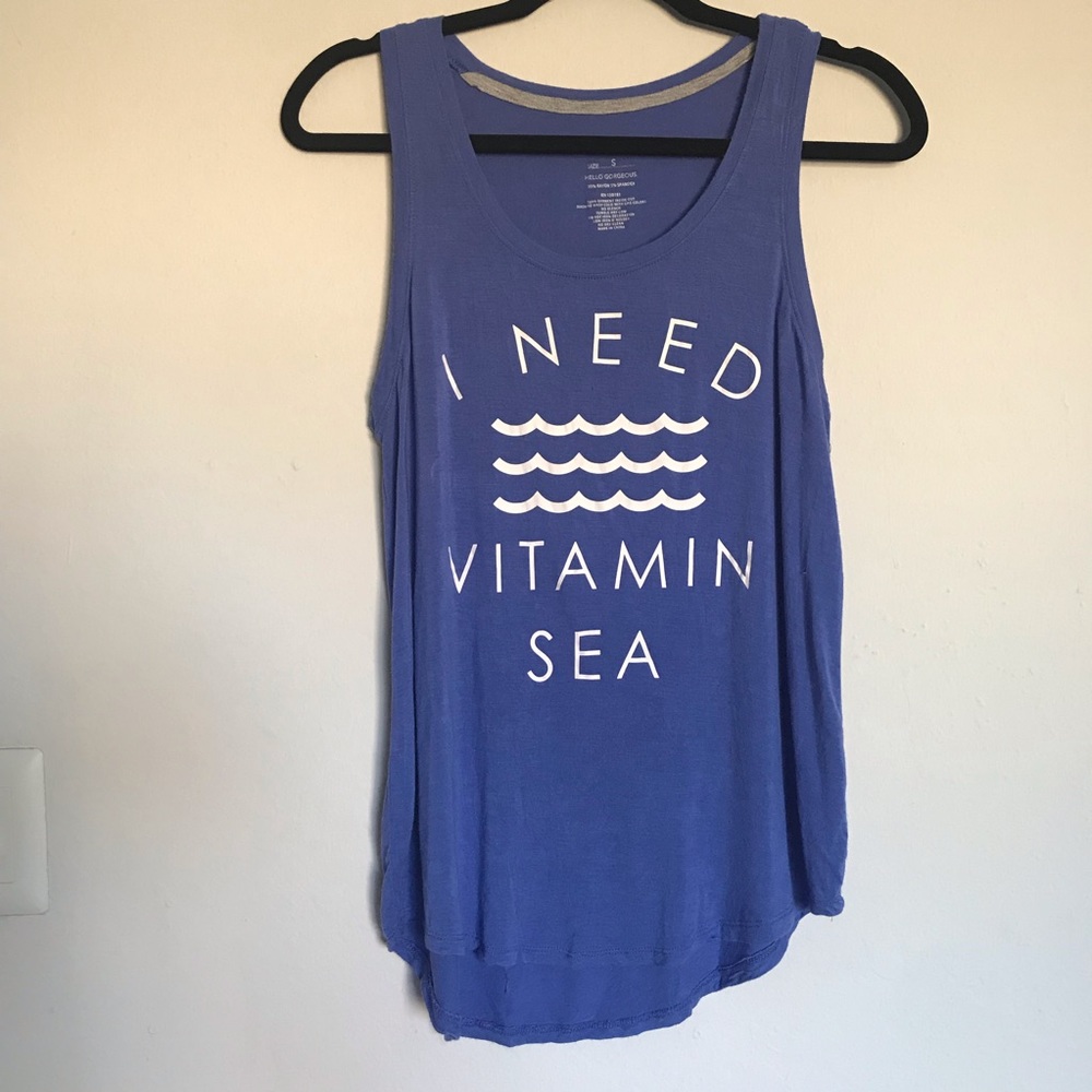 I Need Vitamin Sea 🌊 Periwinkle Novelty Tank